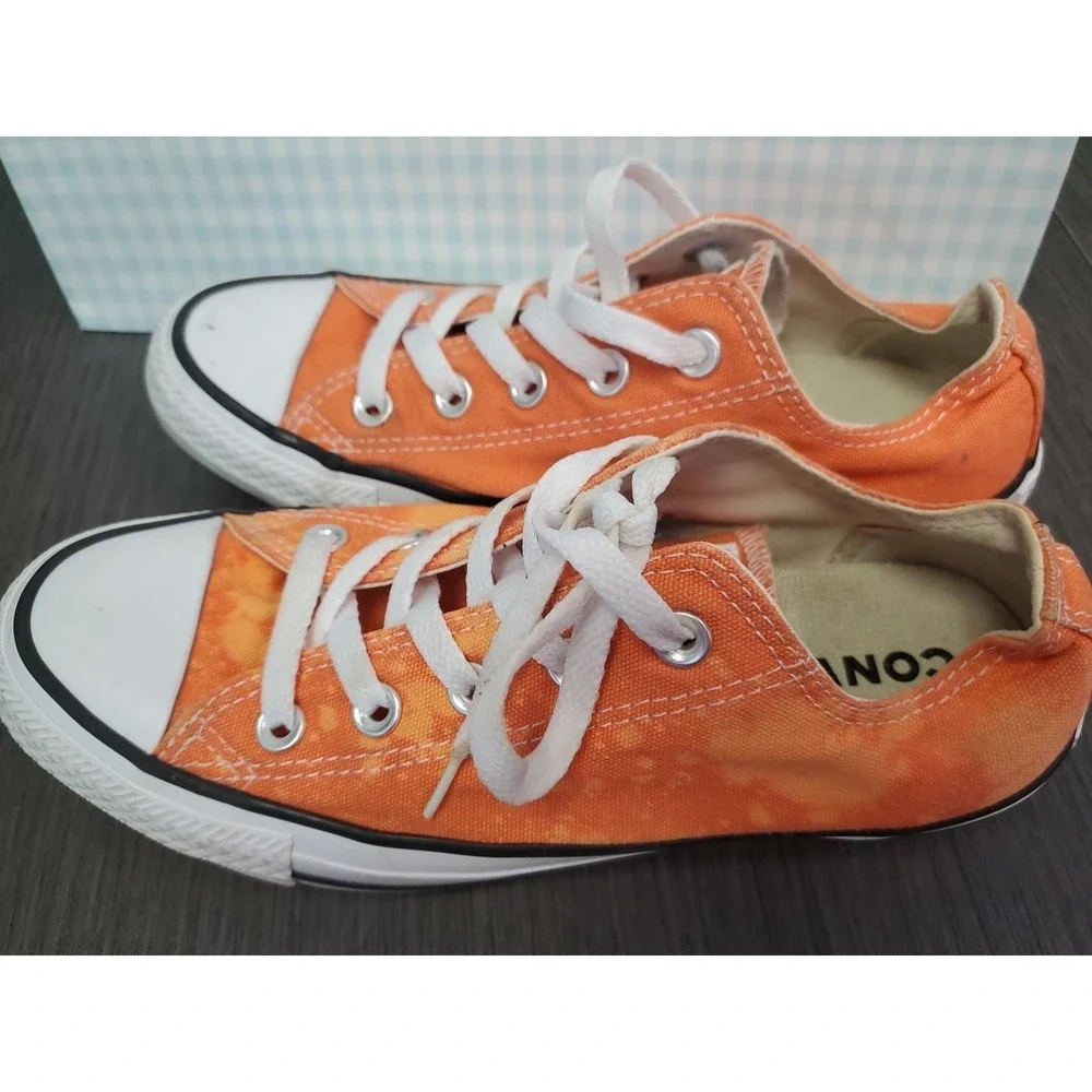CONVERSE ALL STAR Unisex Sneakers Shoes Orange Chuck Taylor Sz M 4/ W6 - Picture 3 of 11